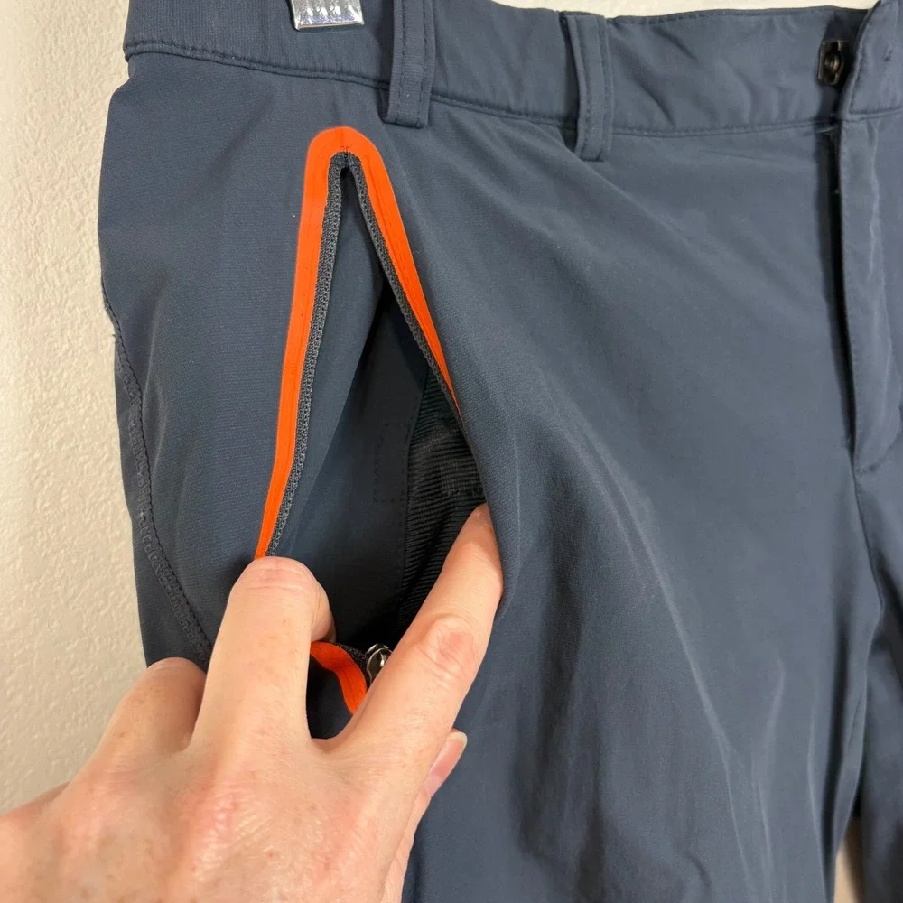 Beanpole Womens Hiking Climbing Pants Size S Gray Mixed Fabric Stretchy Gropcore